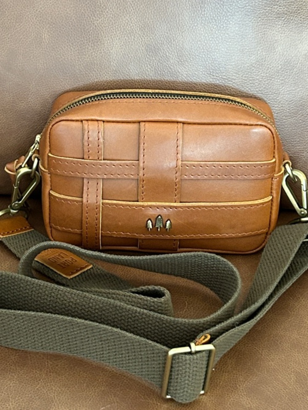 PORTLAND LEATHER | Leather Crossbody Small Camera Bag